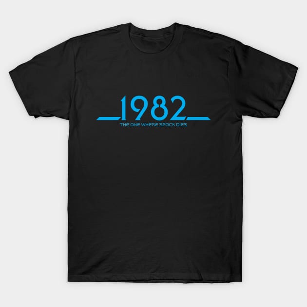 1982 Movie (Blue) T-Shirt by GloopTrekker